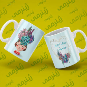 طرح تولد مرداد MORDAD -WHITE-025 ماگ سرامیکی