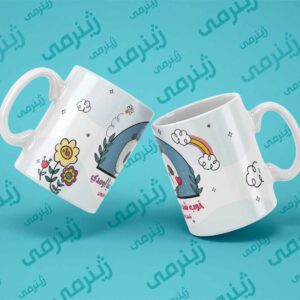 طرح تولد شهریور SHAHRIVAR-WHITE-031 ماگ سرامیکی