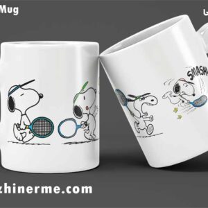 ماگ فانتزی تنیس از جنس سرامیکی Fancy tennis mug 022 made of ceramic